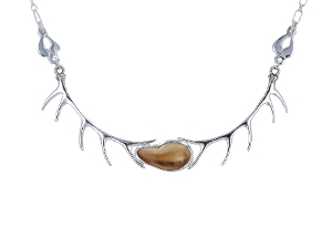 Elk Ivory Necklace With Antlers
